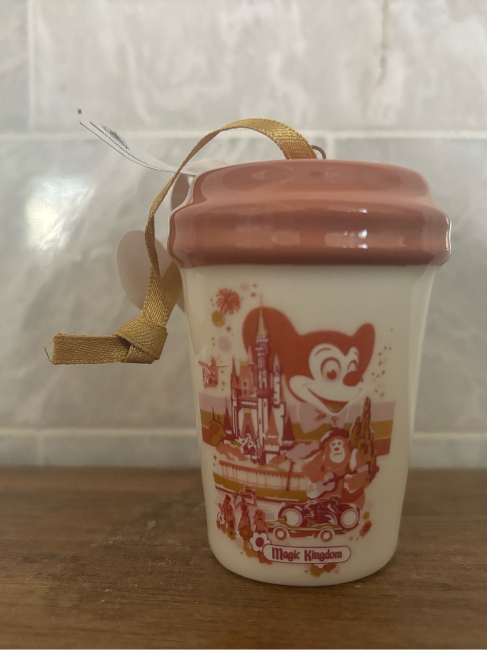 NWT 2021 Disney Parks Starbucks ornament, Magic Kingdom